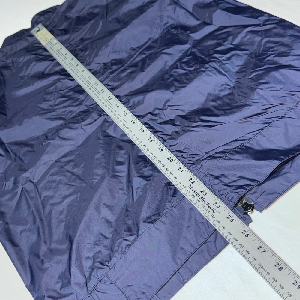 Theory Bomber Jacket Mens M Navy Blue Nylon Full Zip Mock Neck Zipper Cuffs READ - Picture 5 of 12